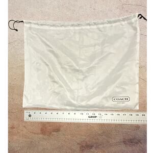 Coach Dust Bag 19x15 Large White Satin  Drawstring Storage Cover Bag Protector
